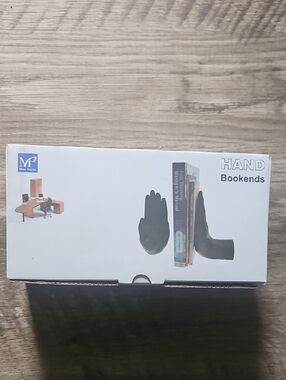 Black Hand Bookends - Decorative Home Accent